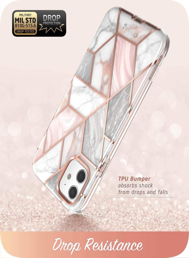 آي-بلاسون جراب i-Blason Cosmo Series لهاتف iPhone 11 (إصدار 2019)، جراب أنيق رفيع يغطي كامل الجسم مع واقي شاشة مدمج، بنقشة الرخام، مقاس 6.1 بوصة - Image 4